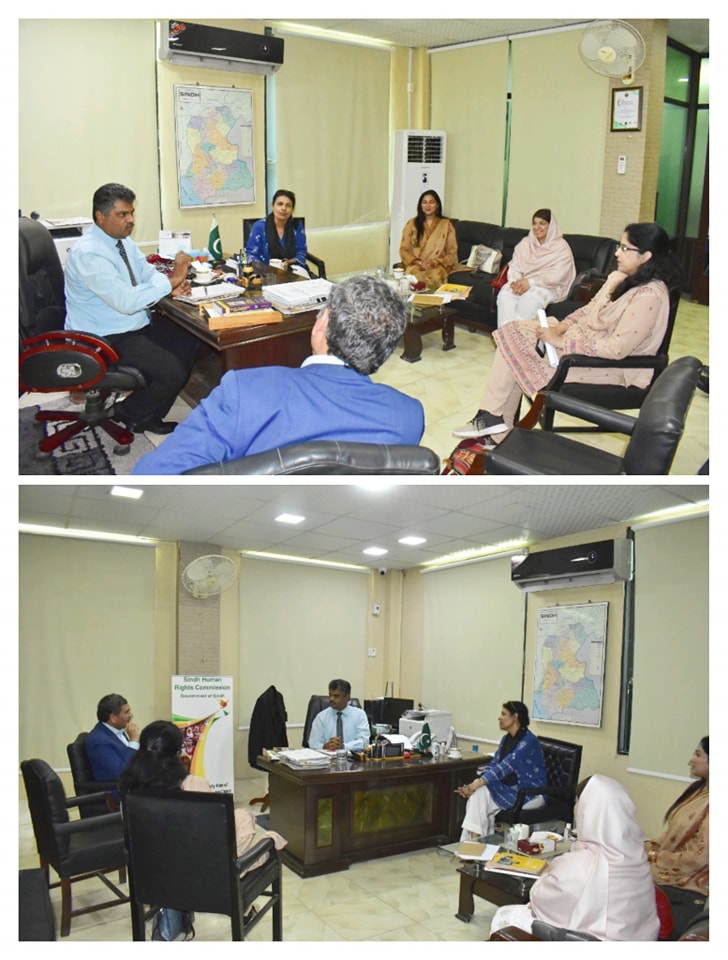 The Chairperson, SHRC held a meeting with the Rozan team.
